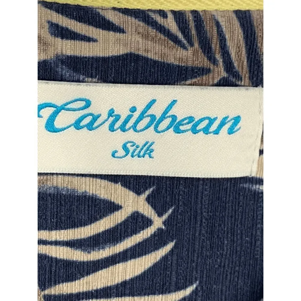 Caribbean Silk Hawaiian Style Shirt